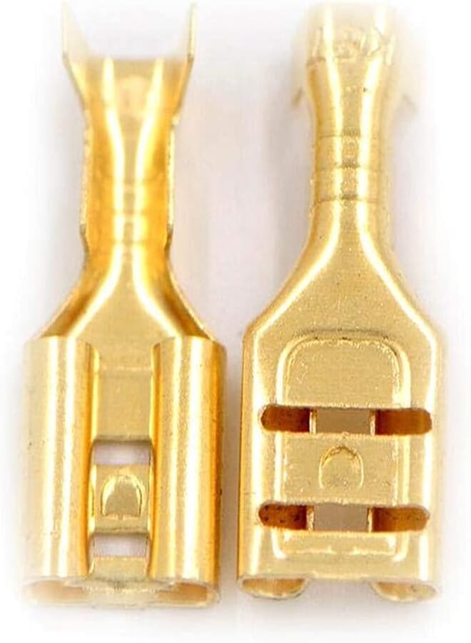 Terminals Wiring Female Connectors (2.8mm - Gold) - Pack of 50